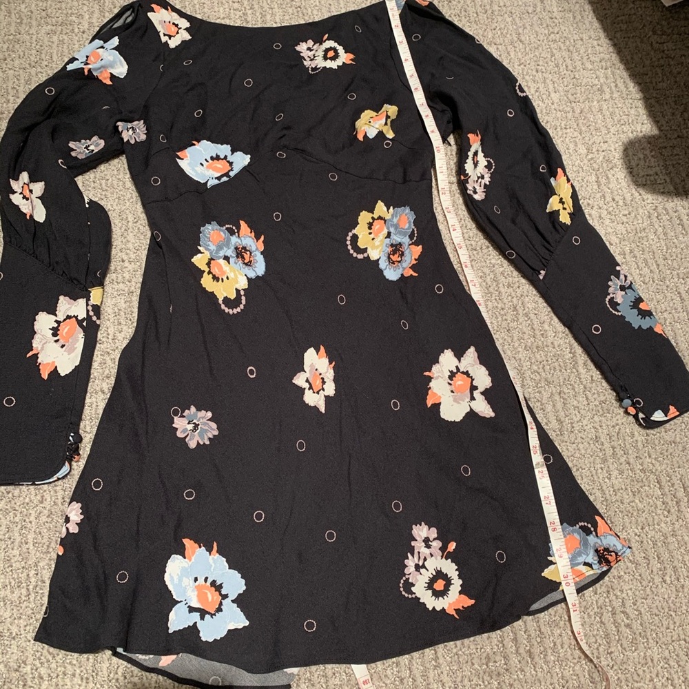 NWT Free People Sunshadows mini floral dress 2 - Picture 6 of 8